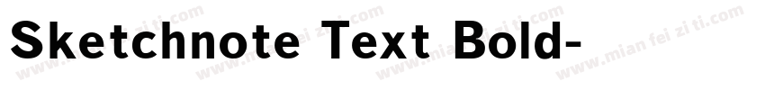 Sketchnote Text Bold字体转换